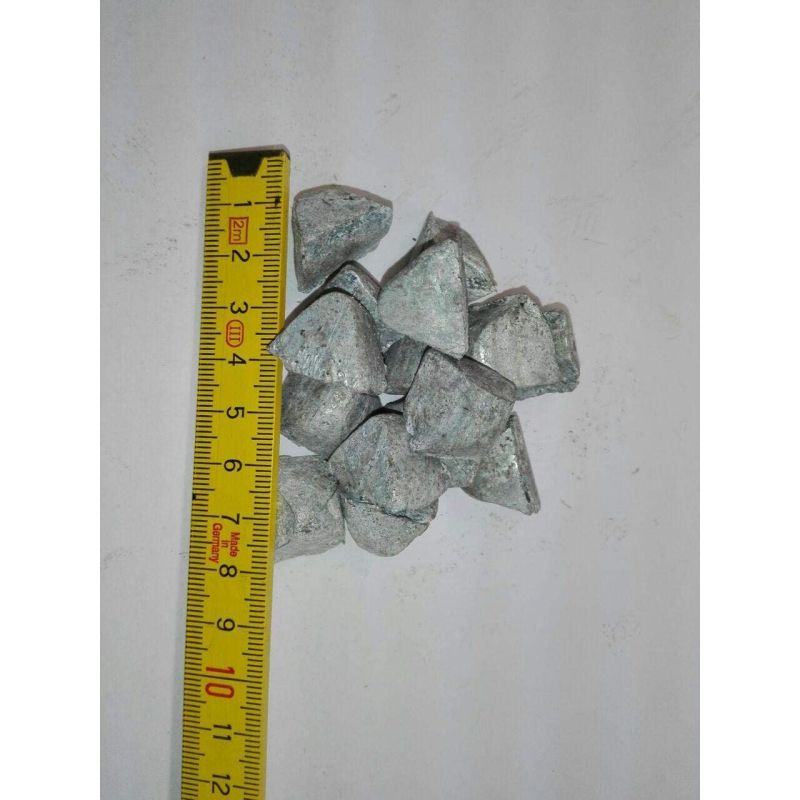 Zinek Zn čistota 99,99% surový zinek čistý kovový prvek 30 pyramid 10gr-5kg