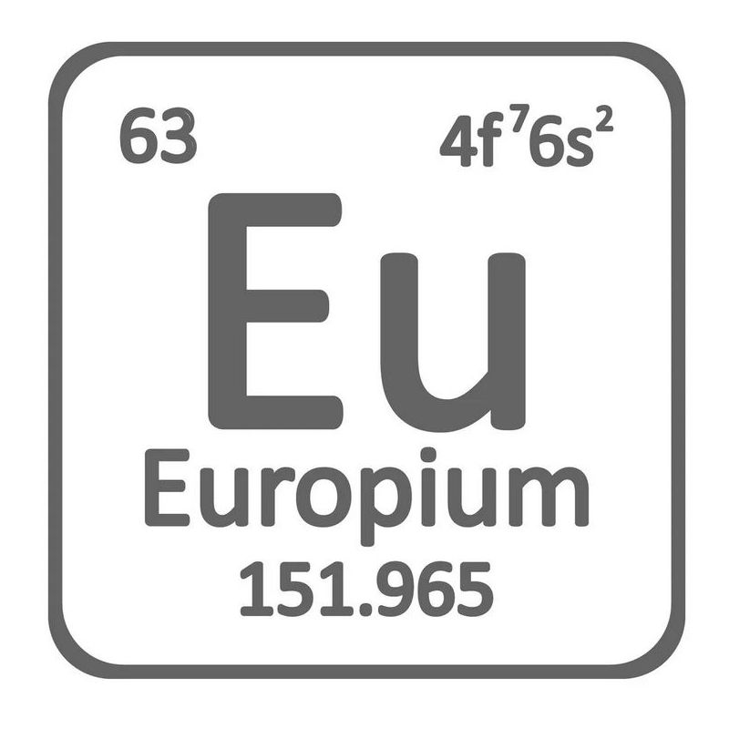 Europium kov 99,99 % čistý kov Eu 63 prvek vzácné kovy