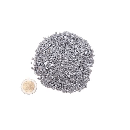 Alu granule 99,9% čistý hliník vysoce čistý recyklovaný 100gr-5kg