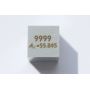 Železo Fe kovová kostka 10x10mm leštěná 99,99% čistota kostka