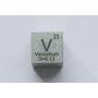 Vanadium V kovová kostka 10x10mm leštěná 99,9% čistota kostka