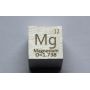 Magnesium Mg kovová kostka 10x10mm leštěná 99,95% čistota kostka