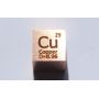 Měděná Cu kovová kostka 10x10mm leštěná 99,95% čistota kostka