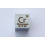 Chrom Cr kovová kostka 10x10mm leštěná 99,7% čistota kostka