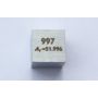 Chrom Cr kovová kostka 10x10mm leštěná 99,7% čistota kostka