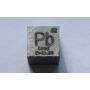 Olovo Pb kovová kostka 10x10mm leštěná 99,99% čistota kostka