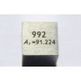 Zirkonium Zr kovová kostka 10x10mm leštěná kostka čistoty 99,2%