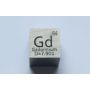 Gadolinium Gd kovová kostka 10x10mm leštěná 99,99% čistota kostka
