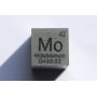 Molybden Mo kovová kostka 10x10mm leštěná 99,95% čistota kostka