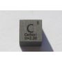 Uhlík C kovová kostka 10x10mm leštěná 99,9% čistota kostka