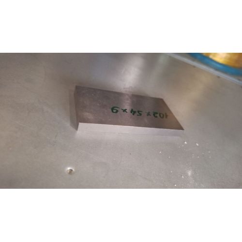 Wolframová deska 99,99% 102х52х5-120х50х6mm Element 74 desek