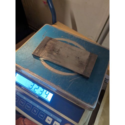 Desky z rhenia a wolframu 3,234 kg rhenia 96 %, wolfram 3,8 %